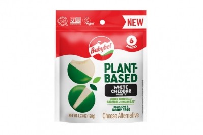 Babybel Plant-Based White Cheddar joins Babybel's dairy-free portfolio as its first new flavor. Image: Bel Brands USA