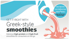 Get it right with high-protein: Greek-style smoothies