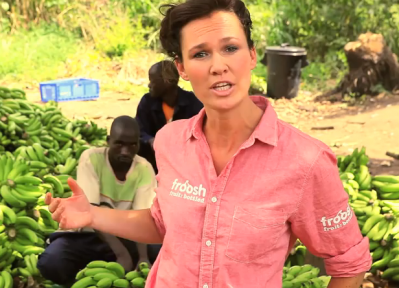 Anna Hagemann-Rise, group communications & CSR manager, pictured here at one of Froosh's fruit farms in Malawi. In Brussels she urged 'trade not aid' developing countries